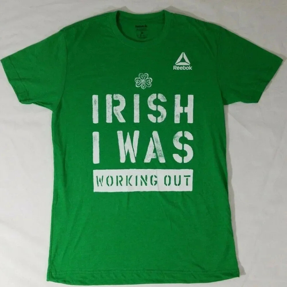 Reebok "Irish I Was Working Out" Green Mens